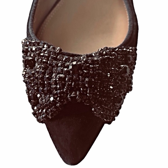 Tory Burch Vanessa Flat Soho Luxe Suede Grosgrain Shoes - Picture 3 of 10